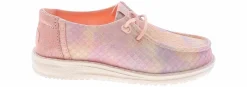 Casual|HEYDUDE Wendy Mermaid Shimmer Coral Toddler Girls’ (5-10) Casual Shoe Pink