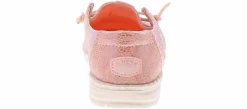 Casual|HEYDUDE Wendy Mermaid Shimmer Coral Toddler Girls’ (5-10) Casual Shoe Pink
