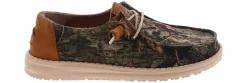 Canvas Shoes|Comfort Shoes|HEYDUDE Wendy Mossy Oak Women’s Casual Shoe Brown