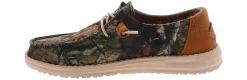 Canvas Shoes|Comfort Shoes|HEYDUDE Wendy Mossy Oak Women’s Casual Shoe Brown