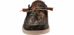 Canvas Shoes|Comfort Shoes|HEYDUDE Wendy Mossy Oak Women’s Casual Shoe Brown