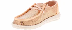 Comfort Shoes|Slip-On|HEYDUDE Wendy Sequin Blush Women's Casual Shoe Pink