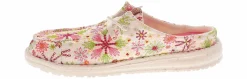 Canvas Shoes|Flat|HEYDUDE Wendy Slip Embroidered Floral Women’s Casual Shoe Multicolor