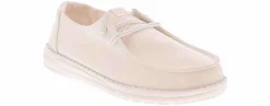 Flat|Comfort Shoes|HEYDUDE Wendy Stardust Women's Casual Shoe White