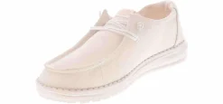 Flat|Comfort Shoes|HEYDUDE Wendy Stardust Women's Casual Shoe White