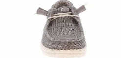 Canvas Shoes|Flat|HEYDUDE Wendy Stretch Mesh Women’s Casual Shoe Grey