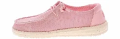 Flat|Comfort Shoes|HEYDUDE Wendy Stretch Sox Rosette Women’s Casual Shoe Pink