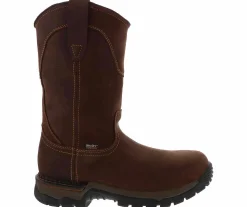 Safety Toe Boots|Slip Resistant|IRISH SETTER Two Harbors 11-In Pull On Men’s Steel Toe Boot Brown
