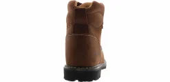 Safety Toe Boots|Slip Resistant|IRON AGE Ground Breaker Met Guard Men’s Steel Toe Boot Brown