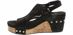 Comfort Sandals|Wedge & Platform Sandals|JELLYPOP Alasia Women’s Wedge Sandal Black