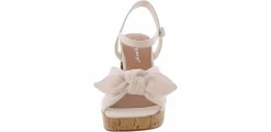 Heeled Sandals|JELLYPOP Bellini Crochet Band Women's Platform Heel White