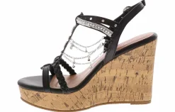 Comfort Sandals|Wedge & Platform Sandals|JELLYPOP Elenor Women’s Fashion Wedge Sandal Black