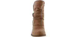 Short Boots & Booties|Wedge & Heeled Boots|JELLYPOP Harlyn Women’s Fashion Boot Brown
