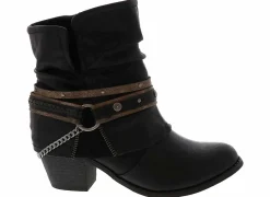 Wide-Width Boots|Short Boots & Booties|JELLYPOP Rhory Women’s Fashion Boot Black