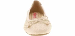 Flat|Slip-On|JELLYPOP Salacy Ruce Rafia Women's Casual Shoe Beige