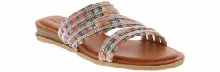 Flat Sandals|JELLYPOP Villa Beaded Women's Fashion Sandal Multicolor
