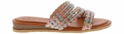Flat Sandals|JELLYPOP Villa Beaded Women's Fashion Sandal Multicolor