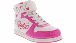 Athletic & Sneakers|Casual|JOSMO Barbie Youth Girls' (12-4) Hi-Top Sneaker White