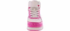 Athletic & Sneakers|Casual|JOSMO Barbie Youth Girls' (12-4) Hi-Top Sneaker White