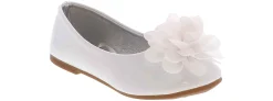 Dress Shoes|JOSMO Patent Floral Toddler Girls’ (5-10) Dress Flat White