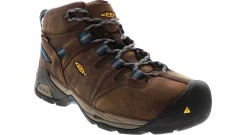 Safety Toe Boots|Slip Resistant|KEEN UTILITY Detroit XT Mid Men's Steel Toe Work Boot Brown