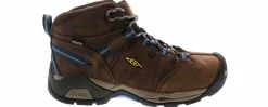 Safety Toe Boots|Slip Resistant|KEEN UTILITY Detroit XT Mid Men's Steel Toe Work Boot Brown