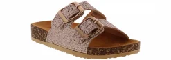 Sandals|KENSIE GIRL Rose Gold Youth Girls’ (11-5) Footbed Sandal Pink