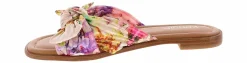 Comfort Sandals|Flat Sandals|KENSIE Renta 2 Floral Tie Women's Slide Sandal Multicolor