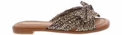 Comfort Sandals|Flat Sandals|KENSIE Renta 2 Leopard Tie Women's Slide Sandal Multicolor