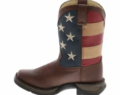Boots|DURANGO Lil' Youth Kids' (10.5-7) Patriotic Western Boot Brown
