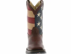Boots|DURANGO Lil' Youth Kids' (10.5-7) Patriotic Western Boot Brown