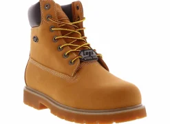 Safety Toe Boots|Slip Resistant|LUGZ Drifter 6-Inch Men’s Steel Toe Work Boot Brown