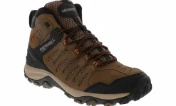 Hiking Boots|Trail|MERRELL Crosslander 3 Mid Men’s Wide-Width Waterproof Hiking Boot Brown