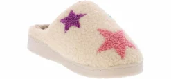 Flat|Comfort Shoes|MIA Cozi Stars Women’s Slippers White
