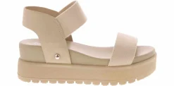 Comfort Sandals|MIA Junia Strap Women's Platform Sandal Beige