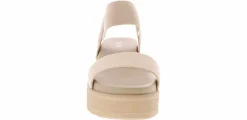 Comfort Sandals|MIA Junia Strap Women's Platform Sandal Beige