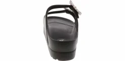 Comfort Sandals|Flat Sandals|MIA Kiana 2 Band Big Buckle Women's Fashion Sandal Black