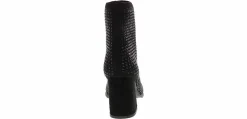 Short Boots & Booties|Wedge & Heeled Boots|MIA Piana Knit Stone Women’s Fashion Bootie Black