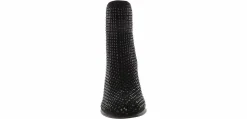 Short Boots & Booties|Wedge & Heeled Boots|MIA Piana Knit Stone Women’s Fashion Bootie Black