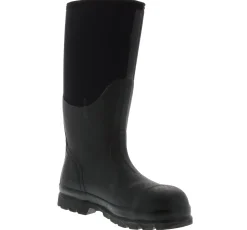 Safety Toe Boots|Slip Resistant|MUCK Chore Hi Men's Steel Toe Work Boot Black