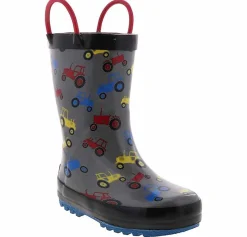 Boots|NORTHSIDE Tractor Toddler Boys' (6-10) Rain Boot Grey