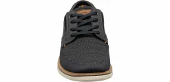 Comfort Shoes|NUNN BUSH Otto Knit Plain Toe Navy Men's Oxford Blue