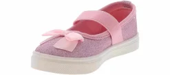 Casual|OOMPHIES Quinn Glitter Toddler Girls’ (5-10) Casual Shoe Pink