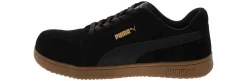 Safety Toe Athletics|Slip Resistant|PUMA Iconic Gum Low Men’s Composite Toe Work Shoe Black