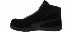 Safety Toe Athletics|Slip Resistant|PUMA Iconic Mid Men’s Composite Toe Work Shoe Black