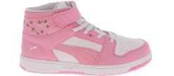 Athletic & Sneakers|PUMA Rebound Layup Blossom Youth Girls (11-3) Hi-Top Athletic Sneaker Pink