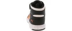 Athletics & Sneakers|PUMA Rebound Layup Light Speckle Youth Boys’ (11-3) Hi-Top Athletic Sneaker Black