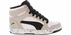 Athletics & Sneakers|PUMA Rebound Layup Marble Junior Boys’ (4-7) Hi-Top Athletic Sneaker Grey