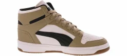 Athleisure & Casual|Basketball Shoes|PUMA Rebound Layup Men’s Hi-Top Basketball Sneaker Beige