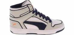Athletics & Sneakers|PUMA Rebound layup Outlined Junior Boys’ (4-7) Hi-Top Athletic Sneaker Grey